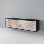 AUTUMN FRAGILITY TV-Lowboard mit 3 Türen in Schwarz