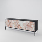AUTUMN FRAGILITY TV-Lowboard mit 3 Türen in Schwarz