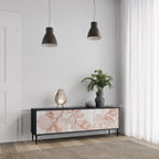 AUTUMN FRAGILITY TV-Lowboard mit 3 Türen in Schwarz