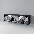 BIKE ENERGY TV-Lowboard mit 3 Türen in Schwarz