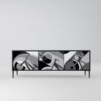 BIKE ENERGY TV-Lowboard mit 3 Türen in Schwarz