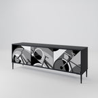 BIKE ENERGY TV-Lowboard mit 3 Türen in Schwarz