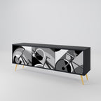 BIKE ENERGY TV-Lowboard mit 3 Türen in Schwarz