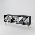 BIKE ENERGY TV-Lowboard mit 3 Türen in Schwarz