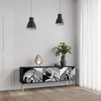 BIKE ENERGY TV-Lowboard mit 3 Türen in Schwarz