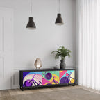 BIKE DREAMS TV-Lowboard mit 3 Türen in Schwarz