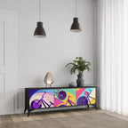 BIKE DREAMS TV-Lowboard mit 3 Türen in Schwarz