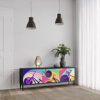 BIKE DREAMS TV-Lowboard mit 3 Türen in Schwarz