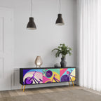 BIKE DREAMS TV-Lowboard mit 3 Türen in Schwarz