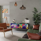 BIKE DREAMS TV-Lowboard mit 3 Türen in Schwarz