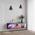 BIKE DREAMS TV-Lowboard mit 3 Türen in Schwarz