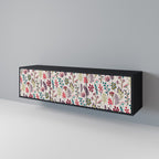 AUTUMN SUNDRIES TV-Lowboard mit 3 Türen in Schwarz