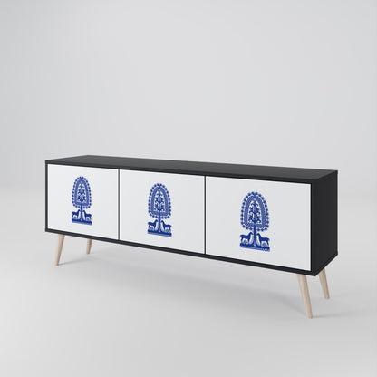 POLISH FOLK ART 3-türiges TV-Lowboard