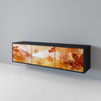 TRACES OF AUTUMN TV-Lowboard mit 3 Türen in Schwarz