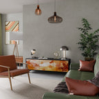 TRACES OF AUTUMN TV-Lowboard mit 3 Türen in Schwarz