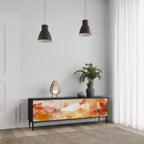 TRACES OF AUTUMN TV-Lowboard mit 3 Türen in Schwarz