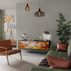 TRACES OF AUTUMN TV-Lowboard mit 3 Türen in Schwarz