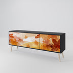 TRACES OF AUTUMN TV-Lowboard mit 3 Türen in Schwarz