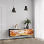 TRACES OF AUTUMN TV-Lowboard mit 3 Türen in Schwarz