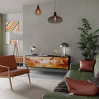 TRACES OF AUTUMN TV-Lowboard mit 3 Türen in Schwarz