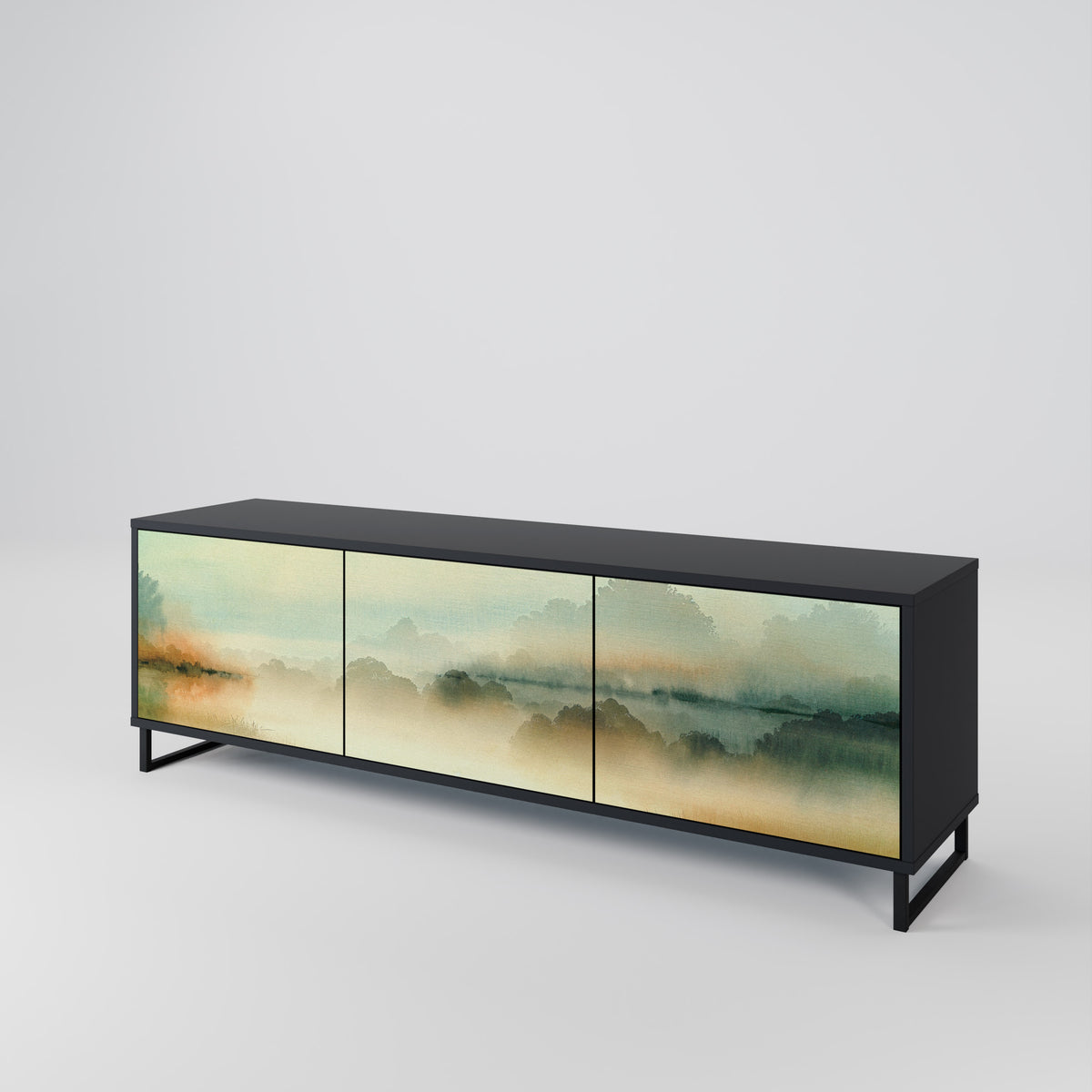 MORNING BY THE LAKE 3-türiges TV-Lowboard