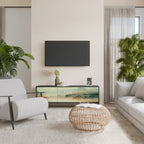 MORNING BY THE LAKE TV-Lowboard mit 3 Türen in Schwarz