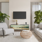 MORNING BY THE LAKE TV-Lowboard mit 3 Türen in Schwarz