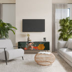 TROPICAL COMPOSITION TV-Lowboard mit 3 Türen in Schwarz