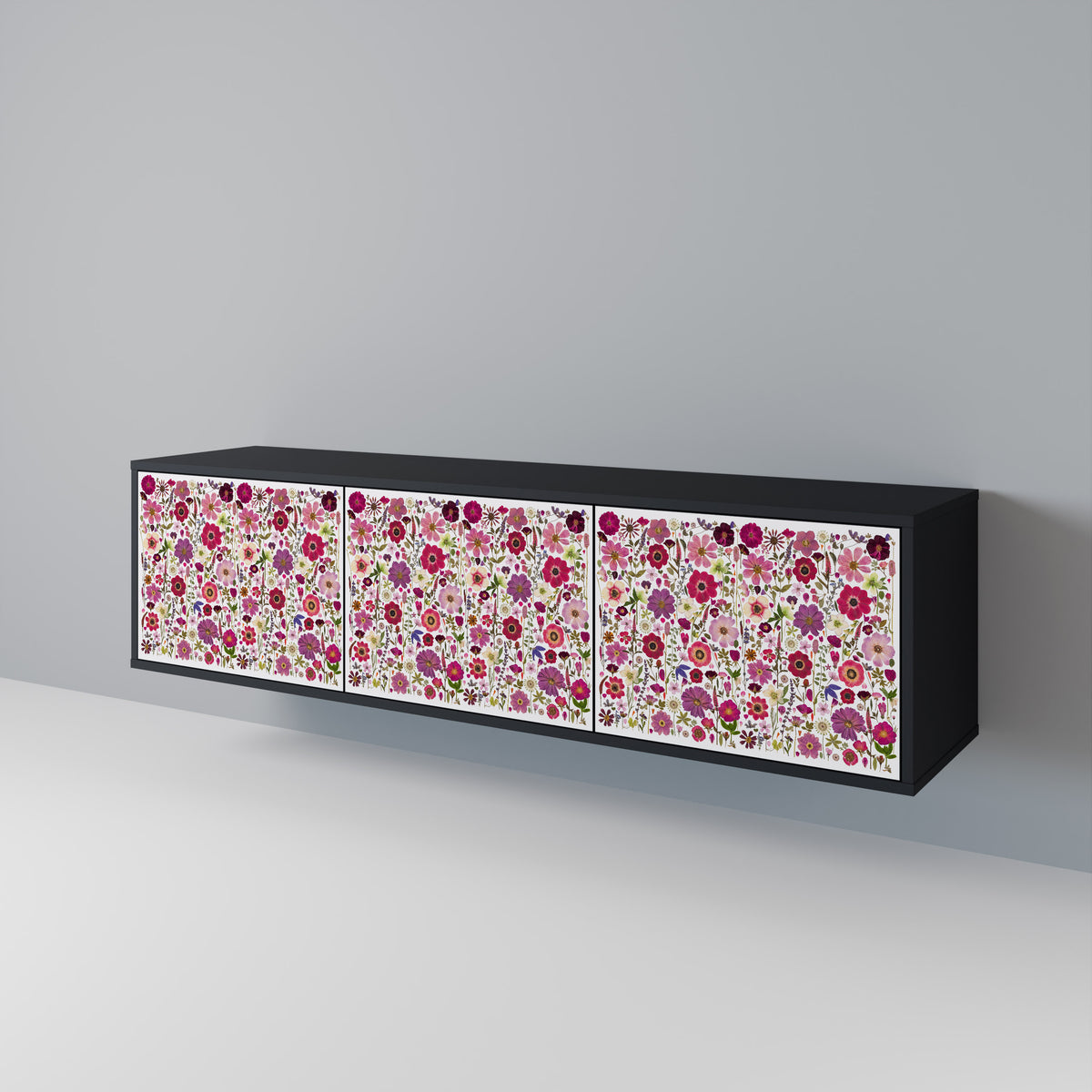 PETAL GARDEN 3-Door TV Cabinet