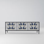 MAJESTIC STEED TV-Lowboard mit 3 Türen in Schwarz