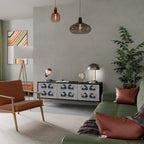 MAJESTIC STEED TV-Lowboard mit 3 Türen in Schwarz