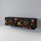 AVIAN GREENERY TV-Lowboard mit 3 Türen in Schwarz