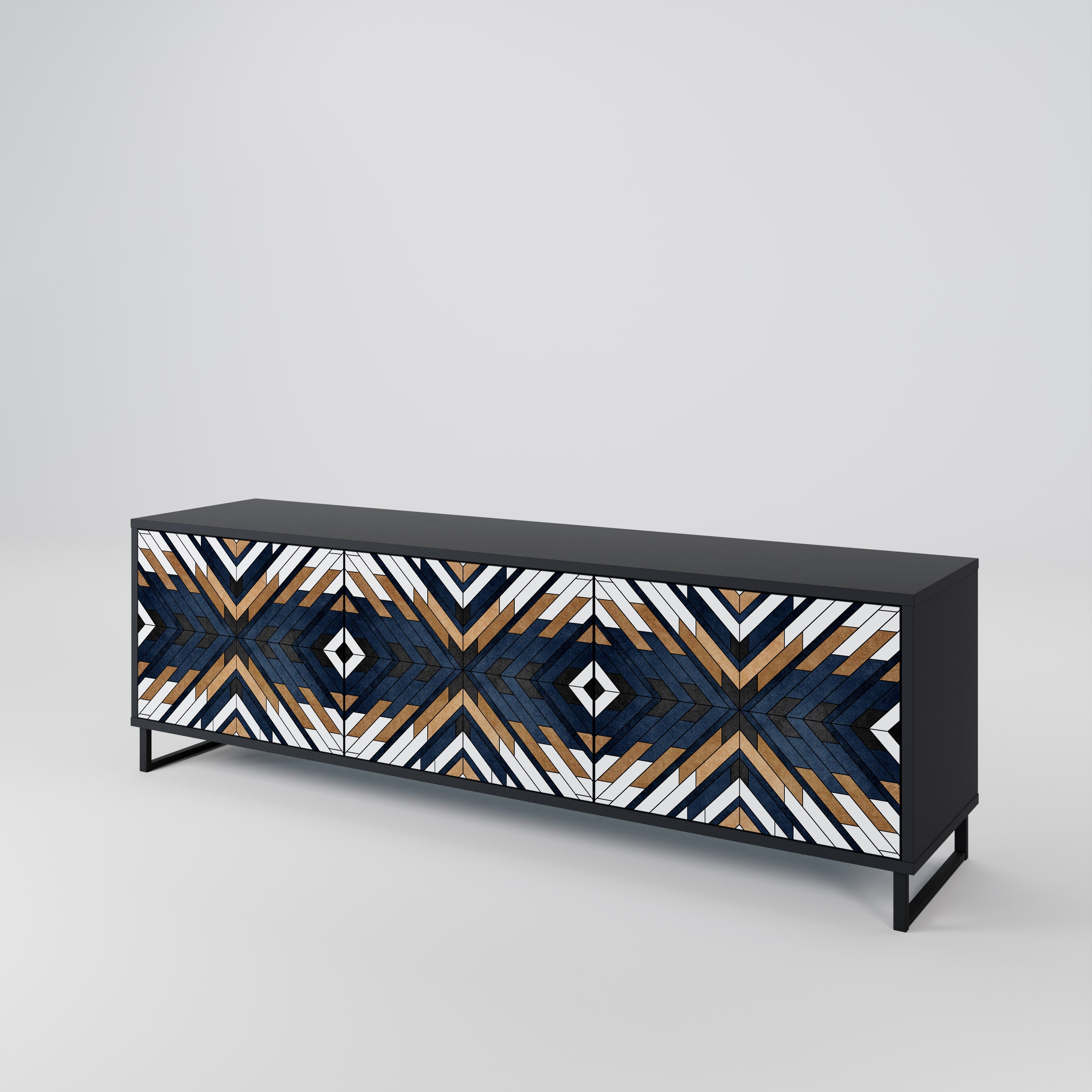 ARTFUL GEOMETRY 3-türiges TV-Lowboard