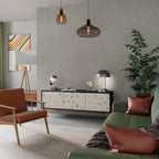 SPOTTED DAZE TV-Lowboard mit 3 Türen in Schwarz