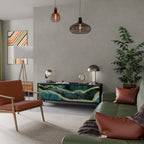 GOLDRUSH ODYSSEY TV-Lowboard mit 3 Türen in Schwarz