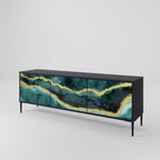 GOLDRUSH ODYSSEY TV-Lowboard mit 3 Türen in Schwarz