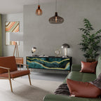 GOLDRUSH ODYSSEY TV-Lowboard mit 3 Türen in Schwarz