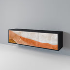 SANDHILLS SPLENDOUR TV-Lowboard mit 3 Türen in Schwarz