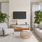 SANDHILLS SPLENDOUR TV-Lowboard mit 3 Türen in Schwarz