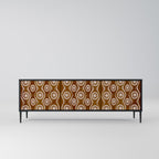 BROWN EYES TV-Lowboard mit 3 Türen in Schwarz