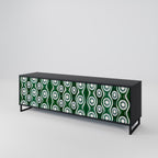 GREEN EYES TV-Lowboard mit 3 Türen in Schwarz