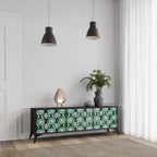 GREEN EYES TV-Lowboard mit 3 Türen in Schwarz