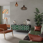 GREEN EYES TV-Lowboard mit 3 Türen in Schwarz