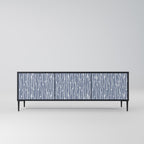 GRAPHITE RAIN TV-Lowboard mit 3 Türen in Schwarz