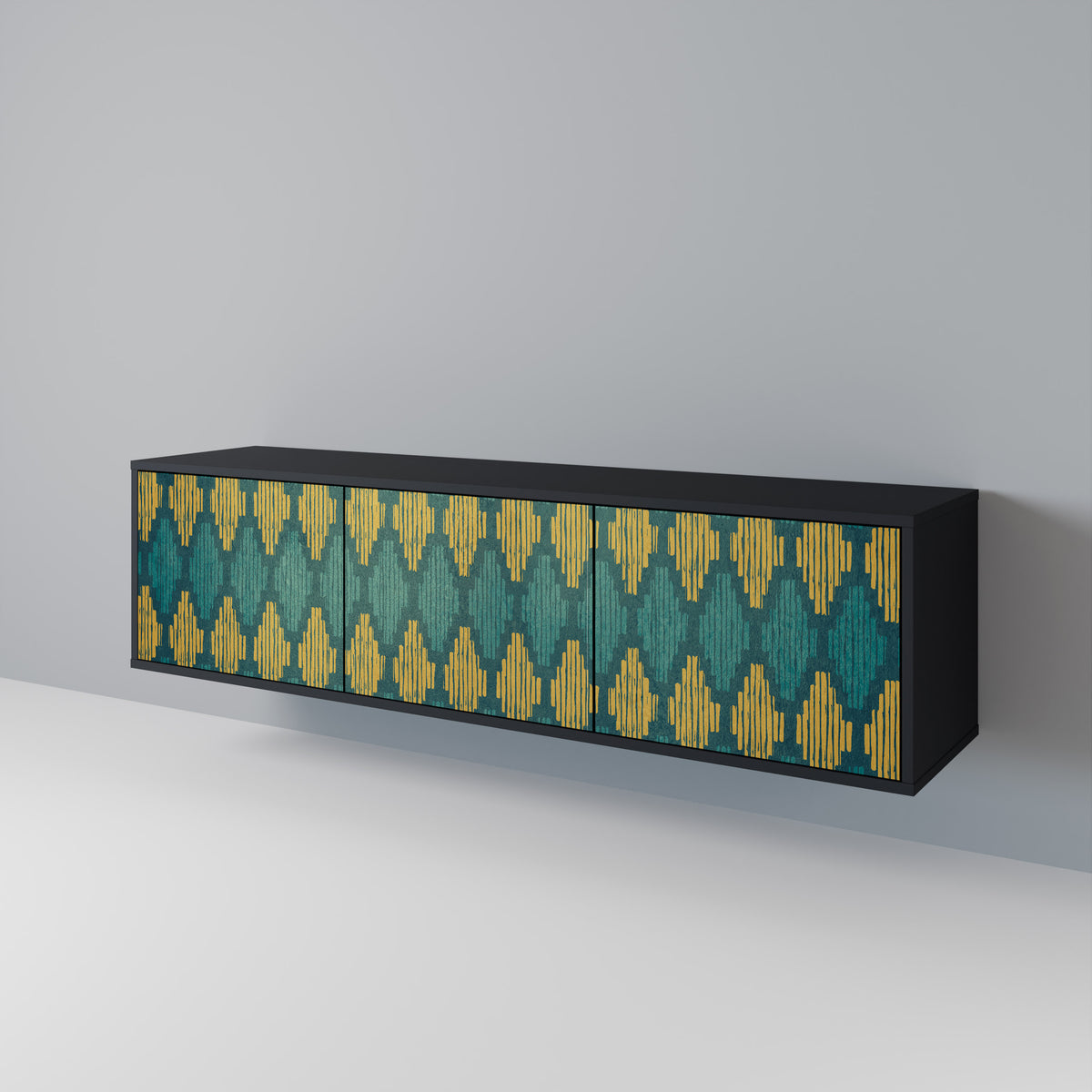POLYGONS 3-türiges TV-Lowboard