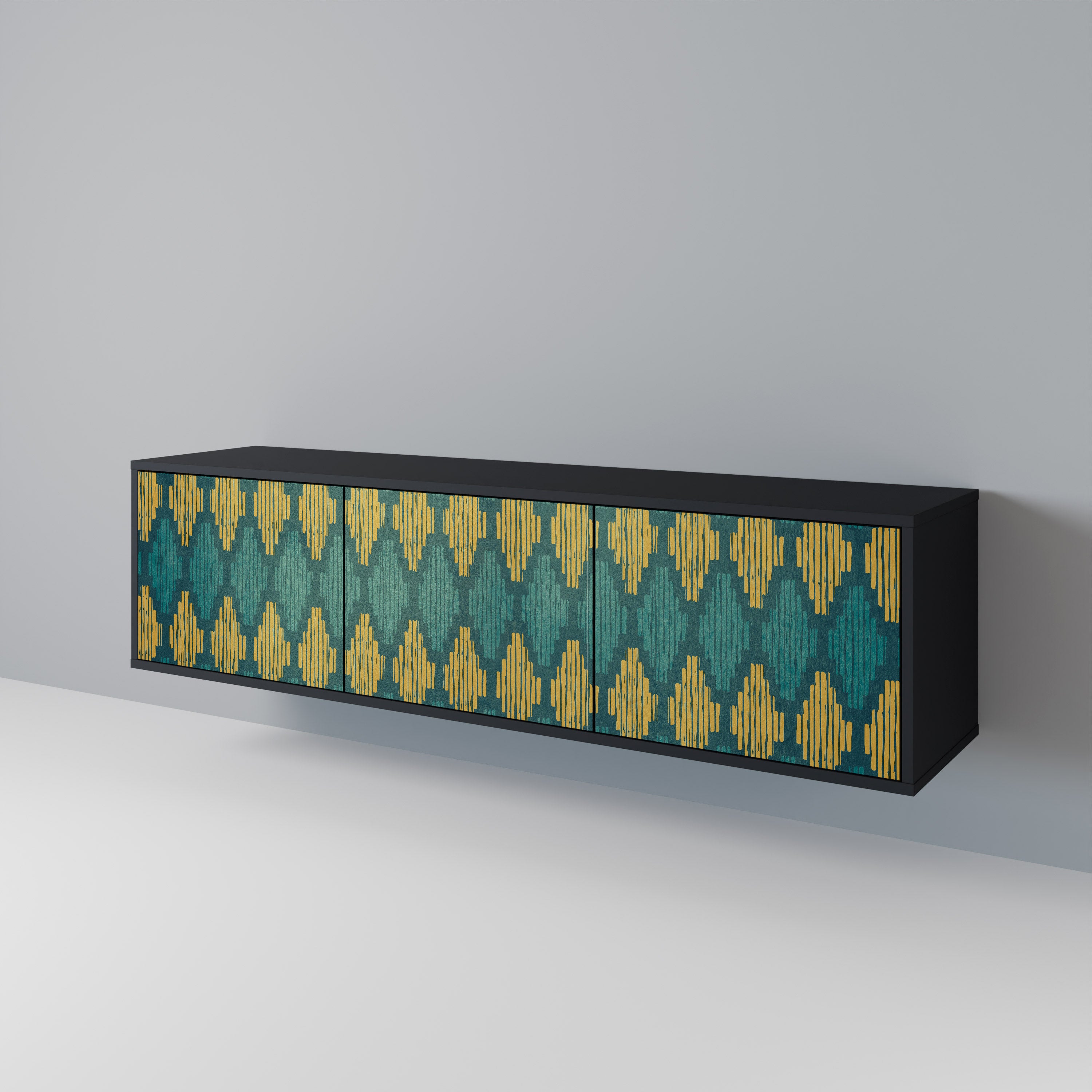 POLYGONS 3-türiges TV-Lowboard