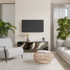 GOLD DUST TV-Lowboard mit 3 Türen in Schwarz