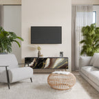 GOLD DUST TV-Lowboard mit 3 Türen in Schwarz