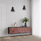 PAINTED SQUARES TV-Lowboard mit 3 Türen in Schwarz