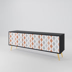 HAZY NOSTALGIA TV-Lowboard mit 3 Türen in Schwarz